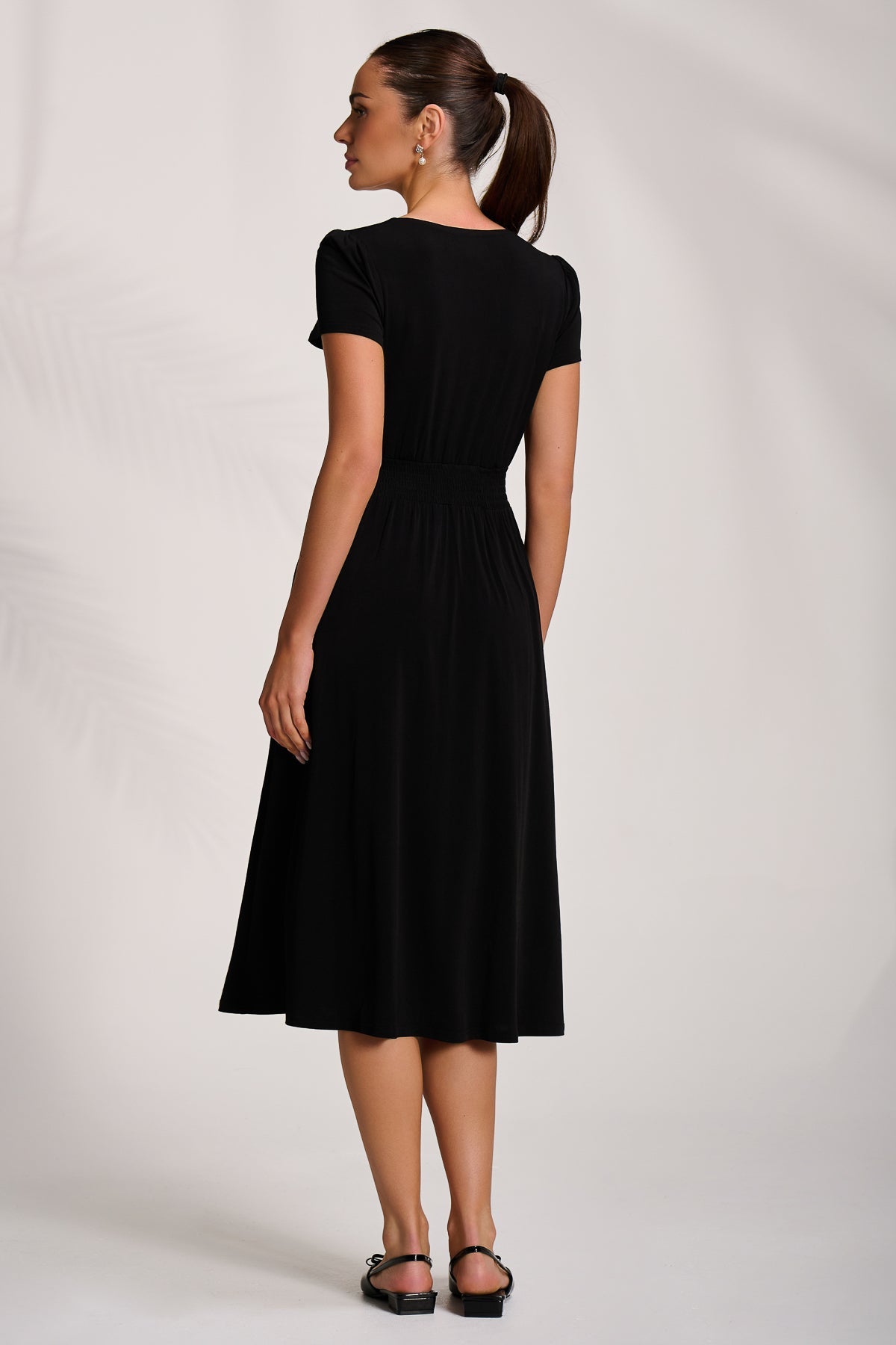 Cap Sleeve Jersey Midaxi Dress Styled View