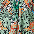 Butterfly Print V-Neck Empire Maxi Dress Back View 2
