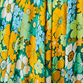 Floral Ruched Cap Sleeve Maxi Dress Side View 2