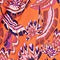 Printed Angel Sleeve Midi Dress Side View 3