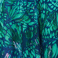 Printed Semi Sheer Hanky Hem Midi Dress Front View 2