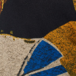 Abstract Print Long Sleeve Short Swing Dress Detail View