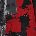 Abstract 3/4 Sleeve Hanky Hem Dress Detail View