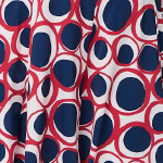 Abstract Sleeveless Knee Length Dress Front View 2