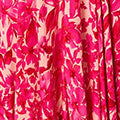 Floral Cap Sleeve Ruched Maxi Dress Front View 2