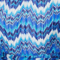 Printed Long Sleeve Tie Waist Dress Front View 2