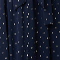 Polka Dot Print Long Sleeve Midi Dress Front View 2