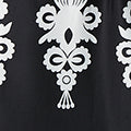 Ikat Print Sleeveless Empire Maxi Dress Full Length View