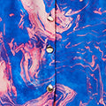 Marble Print Knee Length Shirt Dress Front View 2