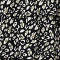 Animal Print High Neck Short Dress Full Length View
