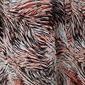 Printed Tie Waist Long Sleeve Maxi Dress Front View 2