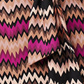 Chevron Print Tie Waist Midi Shirt Dress Side View 2