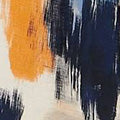 Brushstroke Print Knee Length Dress Styled View