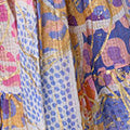 Printed Sparkly Tie Waist Short Dress Full Length View