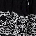 Border Print 1/2 Sleeve Short Dress Full Length View