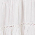 Broderie Anglaise Trim Tiered Midi Dress Front View 2