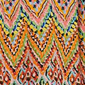 Printed Long Sleeve Shirred Maxi Dress Full Length View