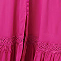 Button Front Maxi Dress with Pockets Detail View 3