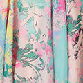 Printed Sleeveless Short Skater Dress Front View 2