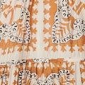 Printed Puff 1/2 Sleeve Midi Dress Styled View