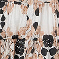 Abstract Tiered Tie Waist Short Dress Front View 2