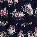 Floral Lace Tiered 3/4 Sleeve Maxi Dress Styled View