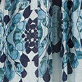 Floral 1/2 Puff Sleeve Tiered Midi Dress Front View 2