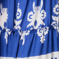 Ikat Print Short Angel Sleeve Maxi Dress Detail View 3