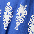 Ikat Print Sleeveless A-Line Maxi Dress Detail View 4