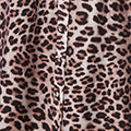 Animal Print Belted Midi Shirt Dress Full Length View