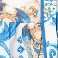 Printed 1/2 Puff Sleeve Shirt Midi Dress Full Length View