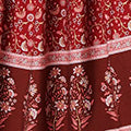 Ditsy Floral 3/4 Sleeve Short Dress Front View 2