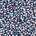 Ditsy Floral Frill Hem Maxi Dress Full Length View