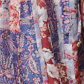 Patchwork 1/2 Puff Sleeve Midi Dress Styled View