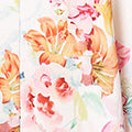 Floral 1/2 Sleeve High Neck Midi Dress Full Length View