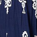 Ikat Print 1/2 Sleeve Relaxed Short Dress Styled View 3