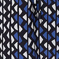 Geo Print Tie Waist Knee Length Dress Front View 2