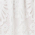 Semi Sheer Lace Layered Midi Dress Full Length View