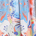 Abstract Ruched Front Empire Midi Dress Detail View 2