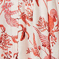 Printed Tie Waist Shirt Midi Dress Front View 2