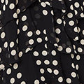 Polka Dot Semi Sheer Layer Short Dress Front View 2