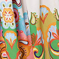 Abstract Border Tie Waist Midi Dress Back View 2