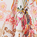 Floral Border Print V-Neck Maxi Dress Side View 2