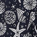 Tropical Print Puff Sleeve Midi Dress Front View 2