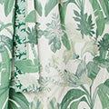 Leaf Print Long Sleeve Tie Short Dress Full Length View