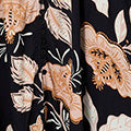 Leaf Print Long Sleeve Maxi Dress Back View 2