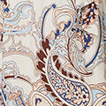 Abstract Tie Waist Knee Length Dress Full Length View