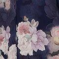 Floral Long Balloon Sleeve Midi Dress Full Length View