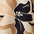 Abstract Floral Midi Shirt Dress Back View 2