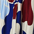 Abstract Tiered Long Sleeve Midi Dress Full Length View